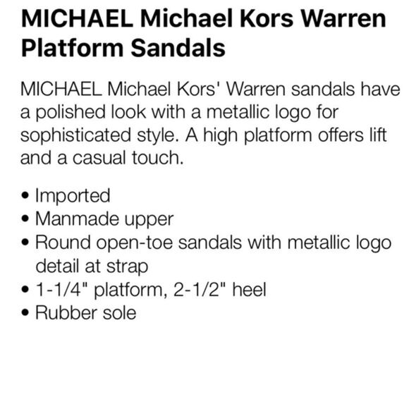 🎉Final deal🎉Michael Kors Platform Sandal - Picture 4 of 4